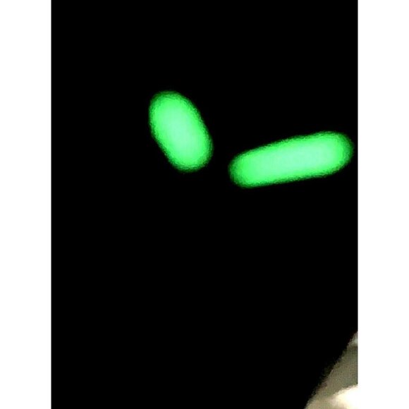 Fossil Men's Watch WB1042 Quartz Black Dial Silver Red Bezel 38mm Rubber… - Picture 7 of 13